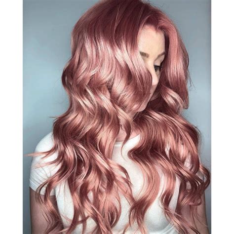 rose gold shades of hair